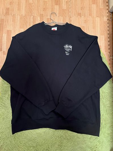 Nike x Stussy International Crewneck Sweatshirt (US Size) "Black" DC4198-010