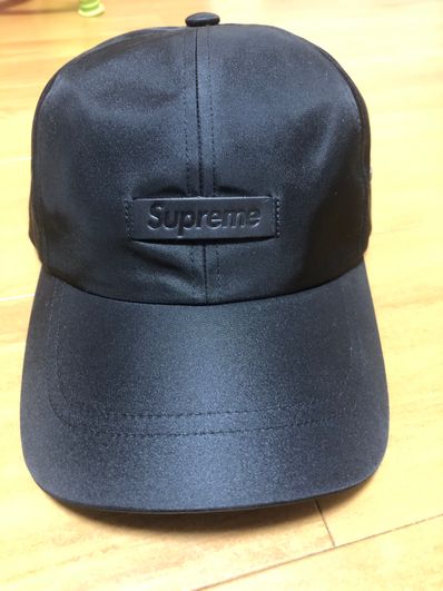Supreme Leather Patch 6-Panel "Black"