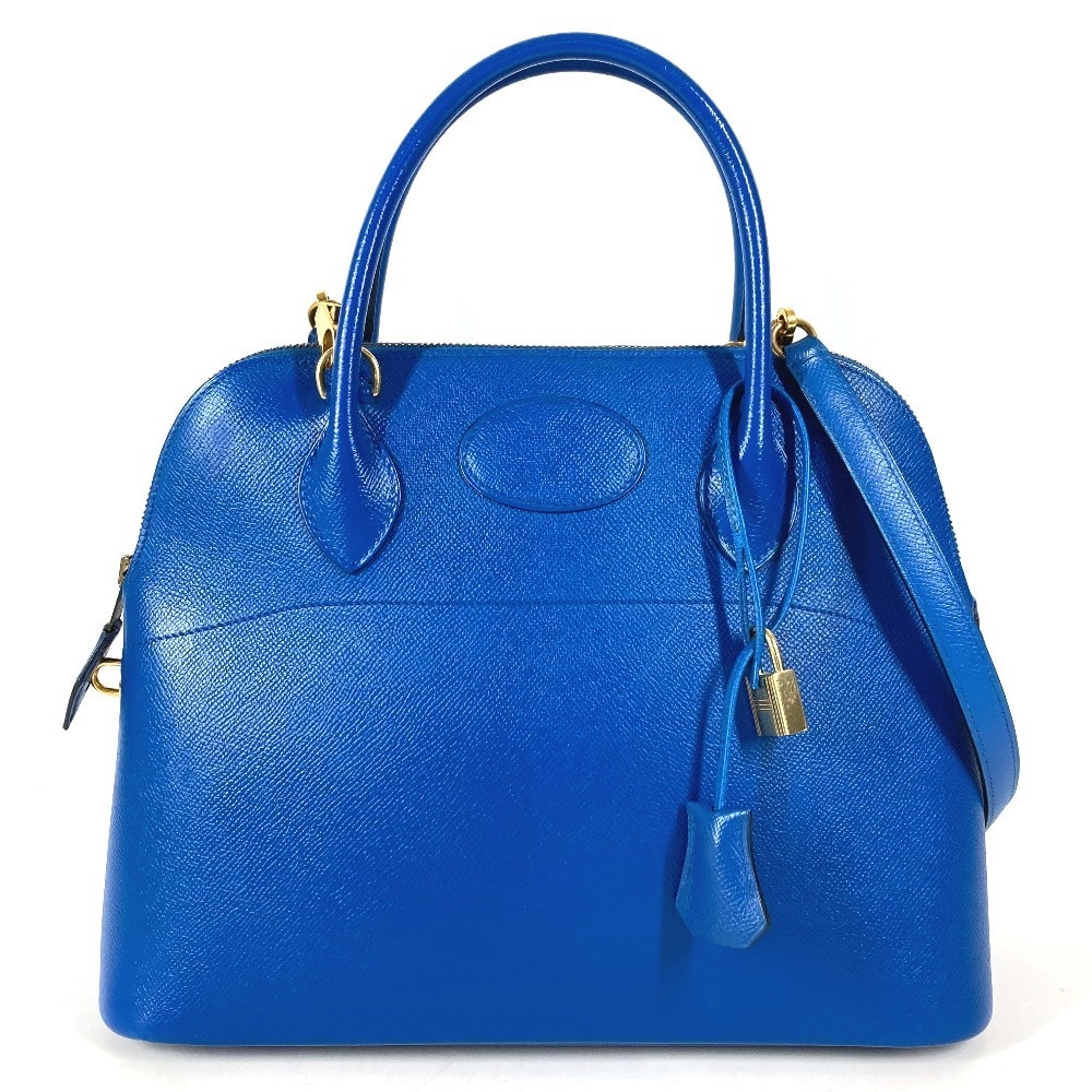 エルメス HERMES ボリード31 ボリード 31 2WAYバッグ ショルダーバッグ カバン トートバッグ ハンドバッグ エプソン Z〇刻 ブルー