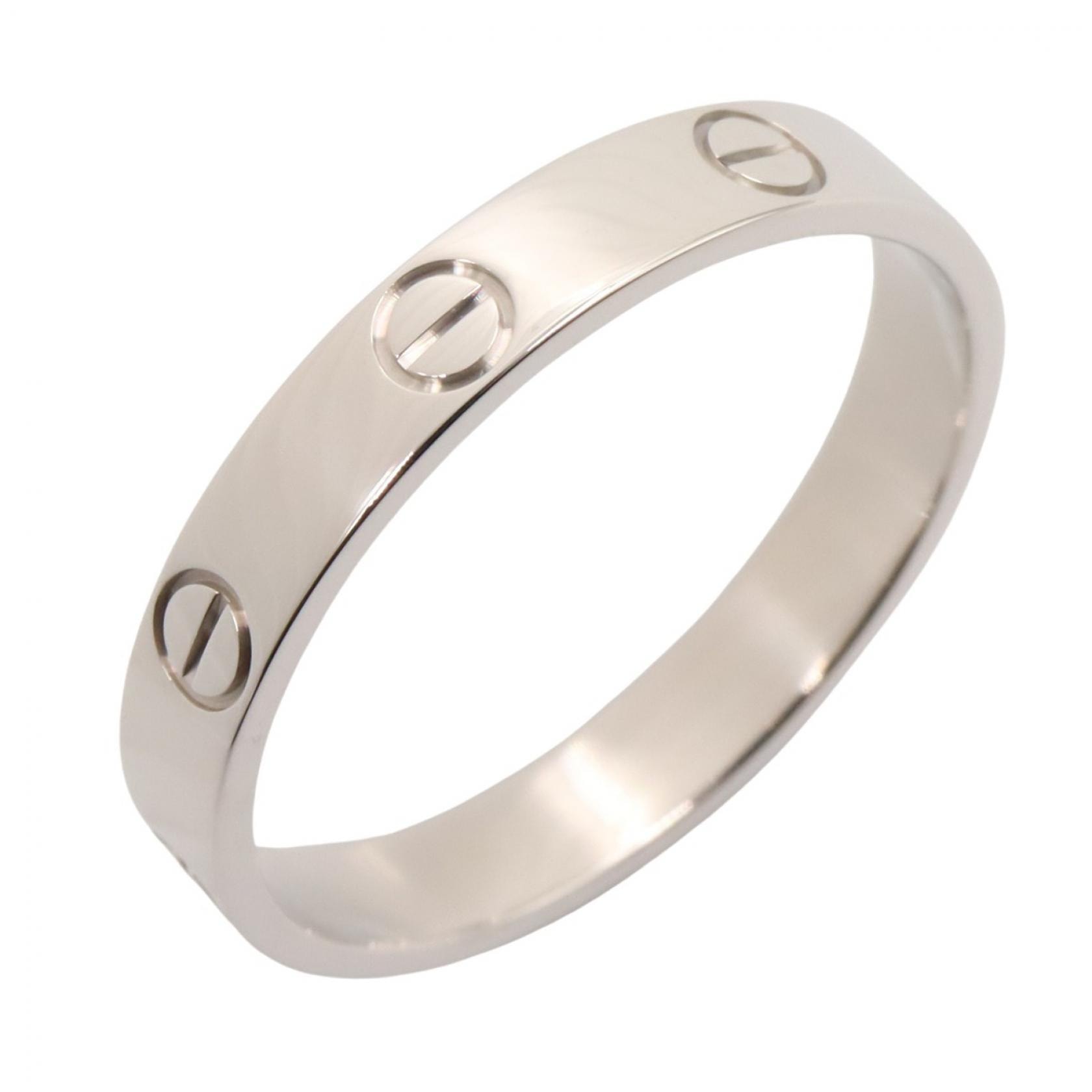カルティエ CARTIER ミニラブ リング リング・指輪 ジュエリー K18WG(ホワイトゴールド) メンズ レディース シルバー系 【中古】