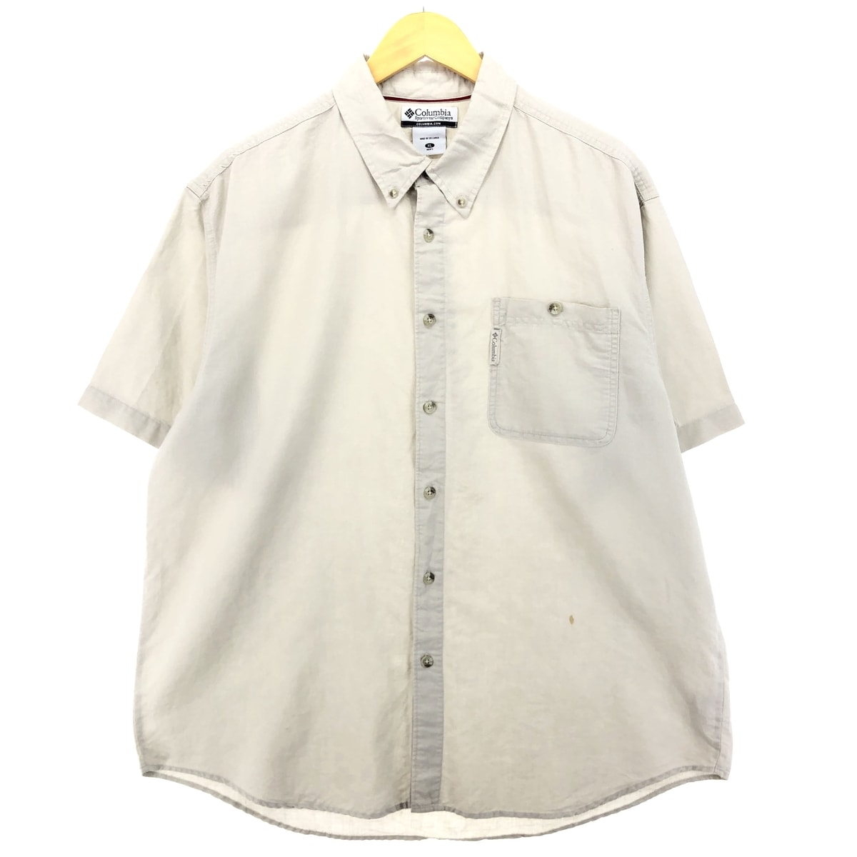 古着 コロンビア Columbia 半袖 ボタンダウンシャツ メンズXL相当/eaa473284