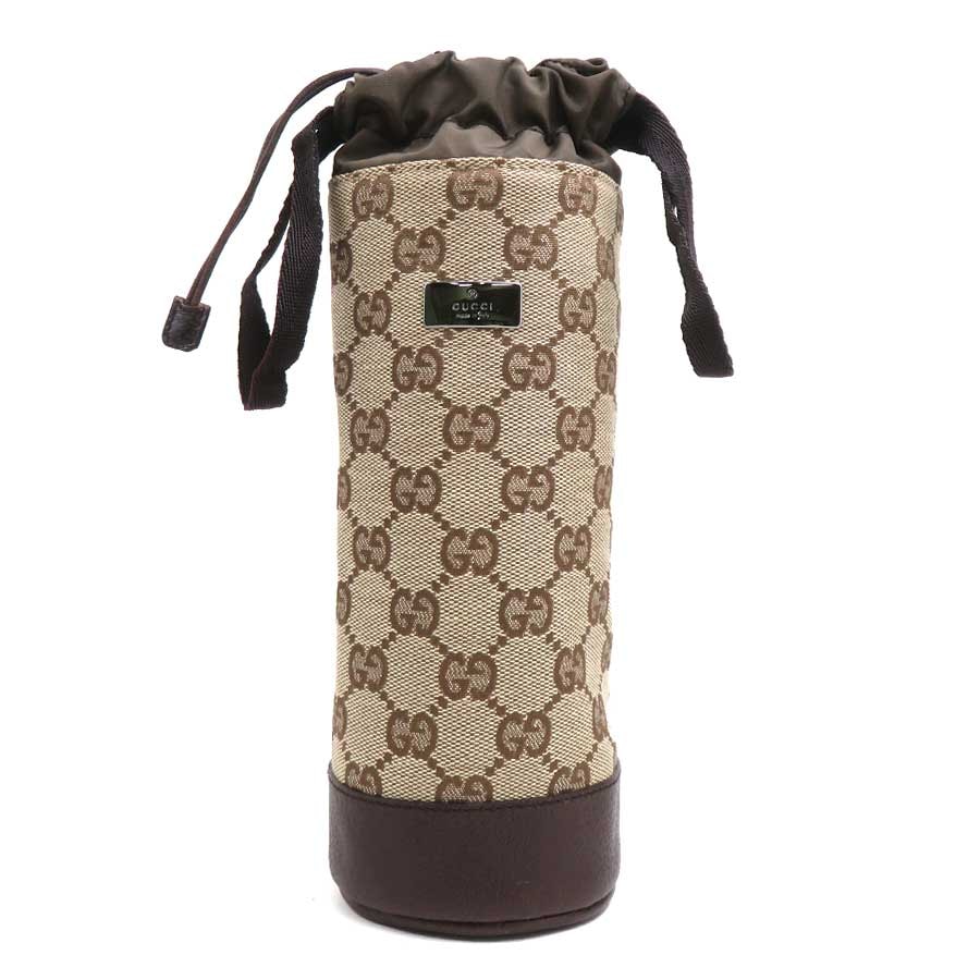 グッチ GUCCI  ボトルケース GGキャンバス ブラウン ユニセックス 28691【中古】 e61722a