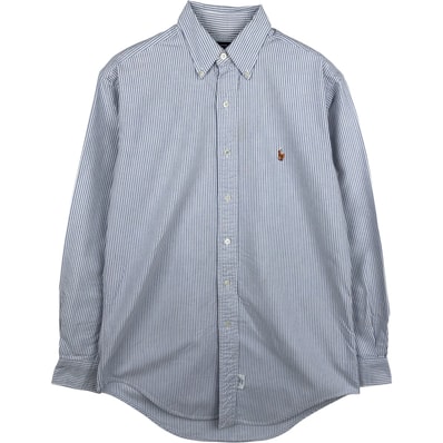 古着 ラルフローレン Ralph Lauren POLO by Ralph Lauren 長袖 ボタンダウンストライプシャツ メンズM相当/eaa613360