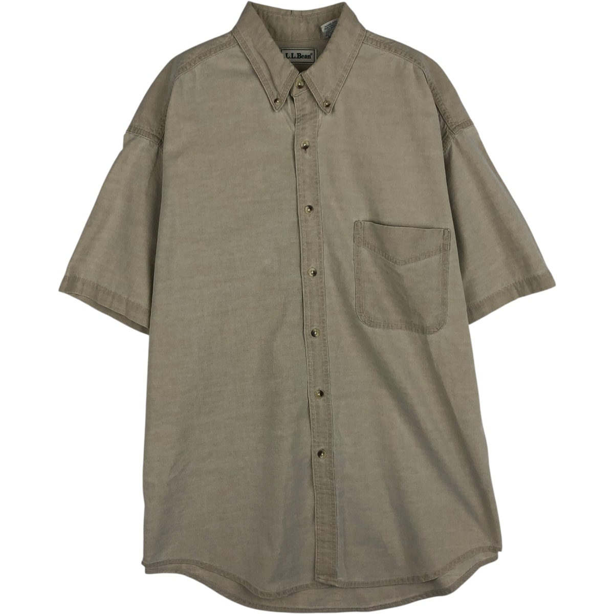 古着 ~90年代 エルエルビーン L.L.Bean 半袖 ボタンダウンシャツ カナダ製 メンズL相当 ヴィンテージ/eaa644923