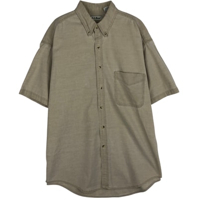 古着 ~90年代 エルエルビーン L.L.Bean 半袖 ボタンダウンシャツ カナダ製 メンズL相当 ヴィンテージ/eaa644923