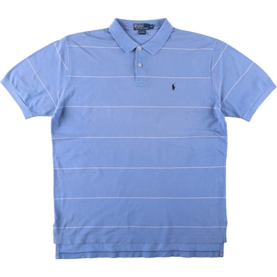 古着 ラルフローレン Ralph Lauren POLO by Ralph Lauren 半袖 ボーダー ポロシャツ メンズXL相当/eaa622611