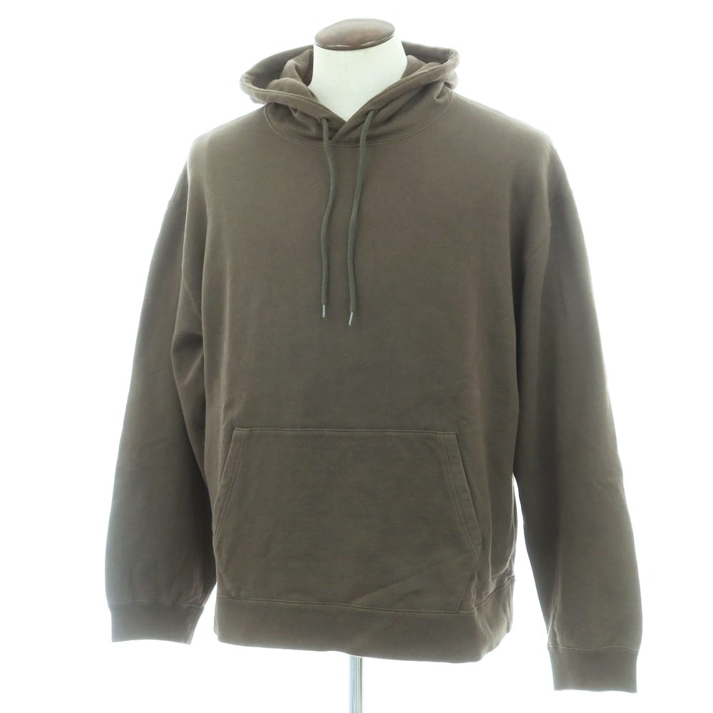 【中古】ユニフォームエクスペリメント uniform experiment コットン プルオーバー パーカー ダークカーキ【サイズ4】【メンズ】