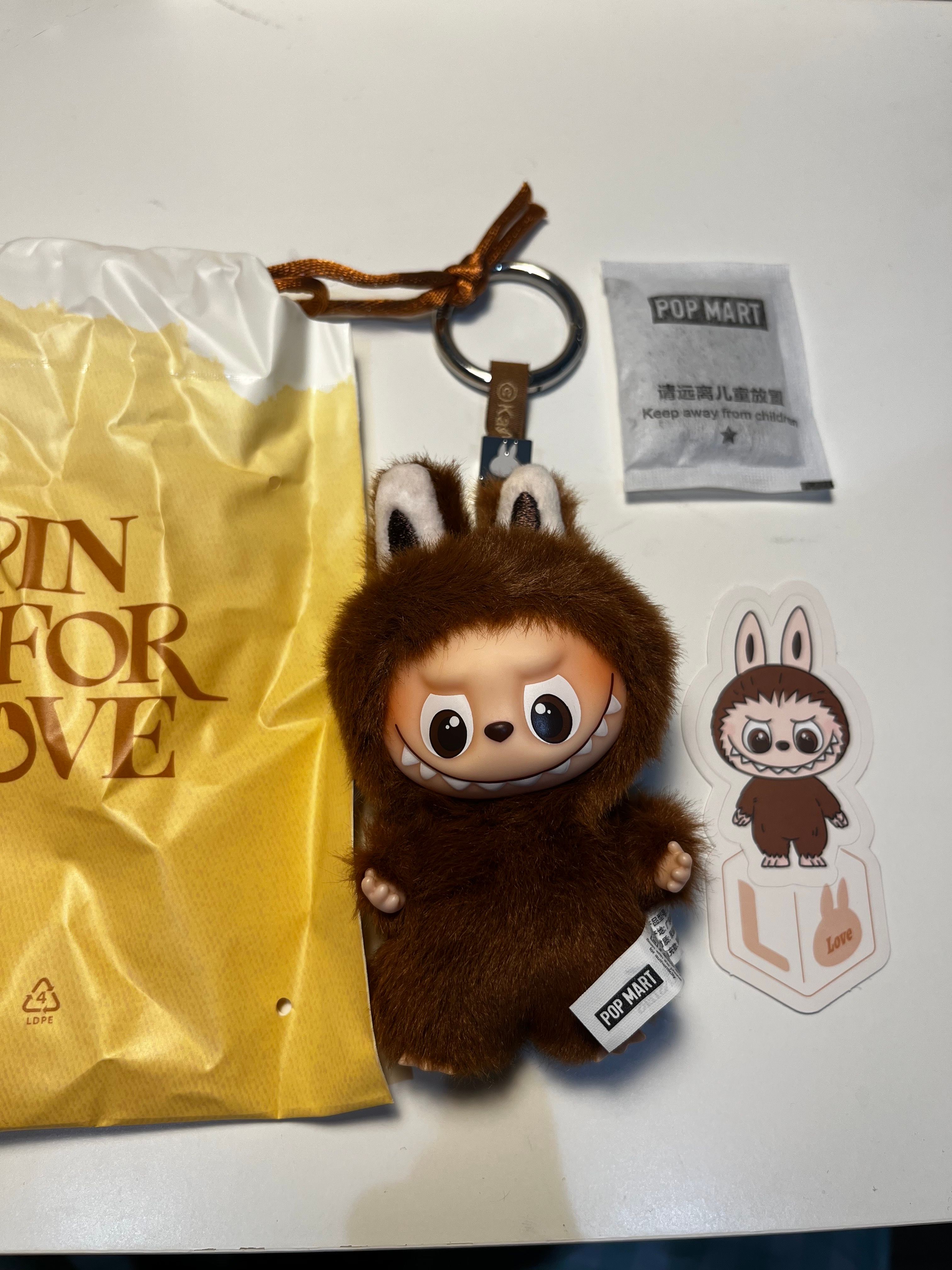 POP MART THE MONSTERS (LABUBU) Pin for Love Series-Vinyl Plush Pendant (A-M) L