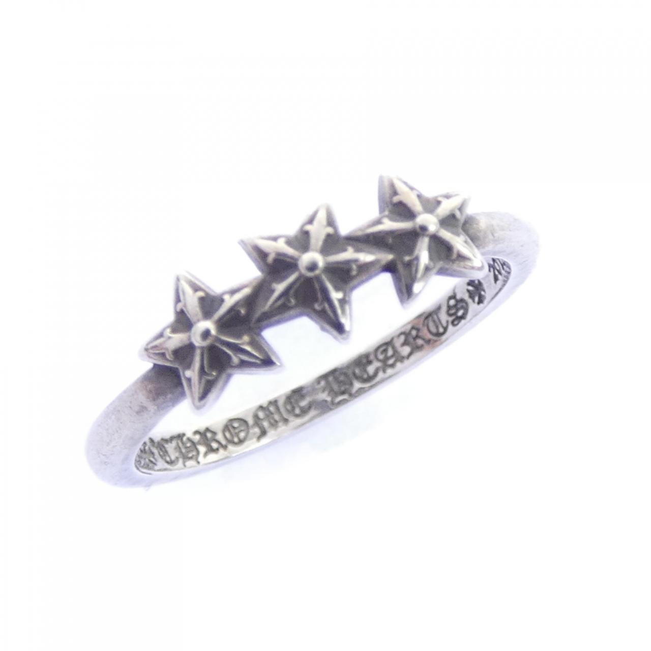 Chrome Hearts Bubblegum Ring w/ 3 Star "Silver"