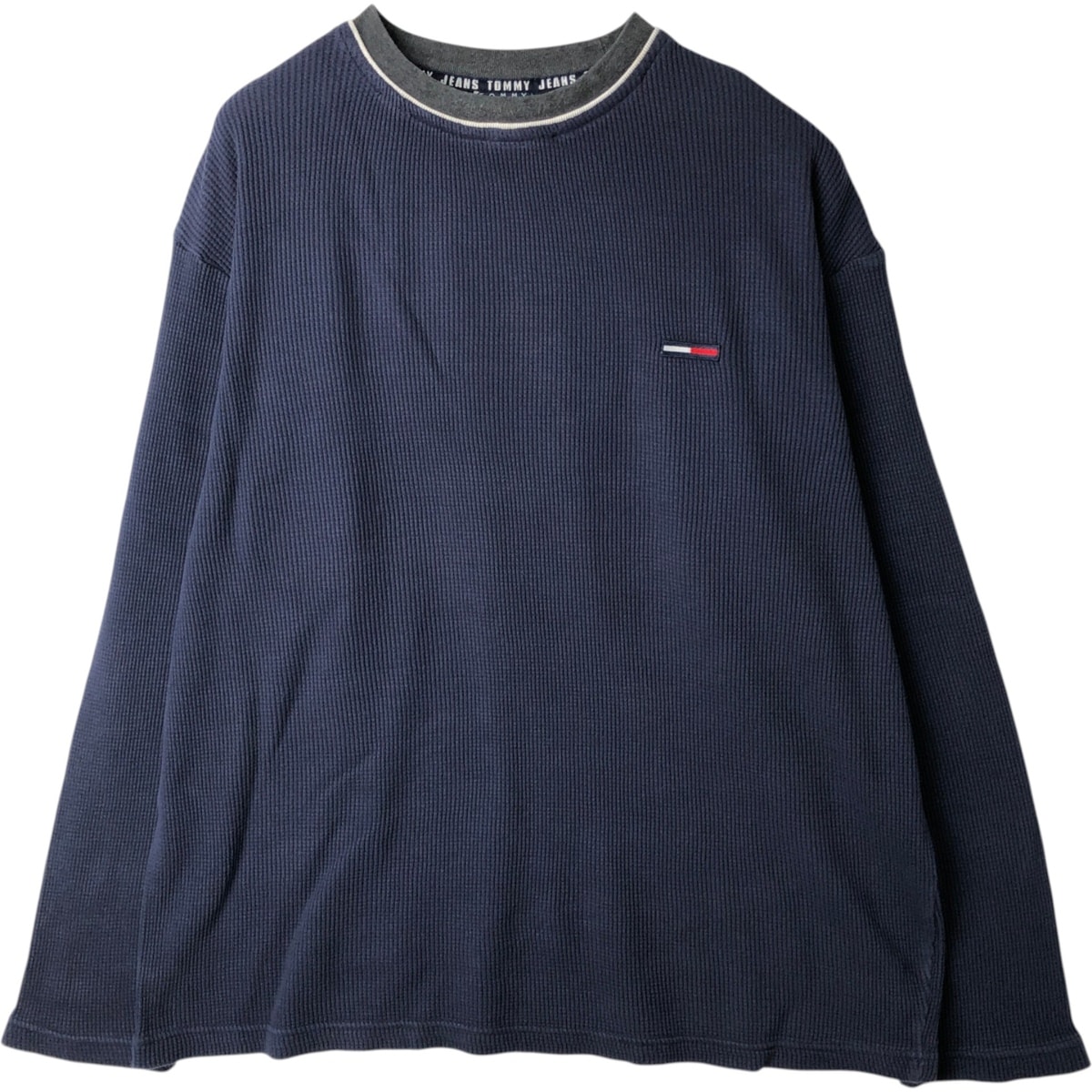 古着 トミーヒルフィガー TOMMY HILFIGER JEANS サーマルロングTシャツ メンズL相当/eaa628315