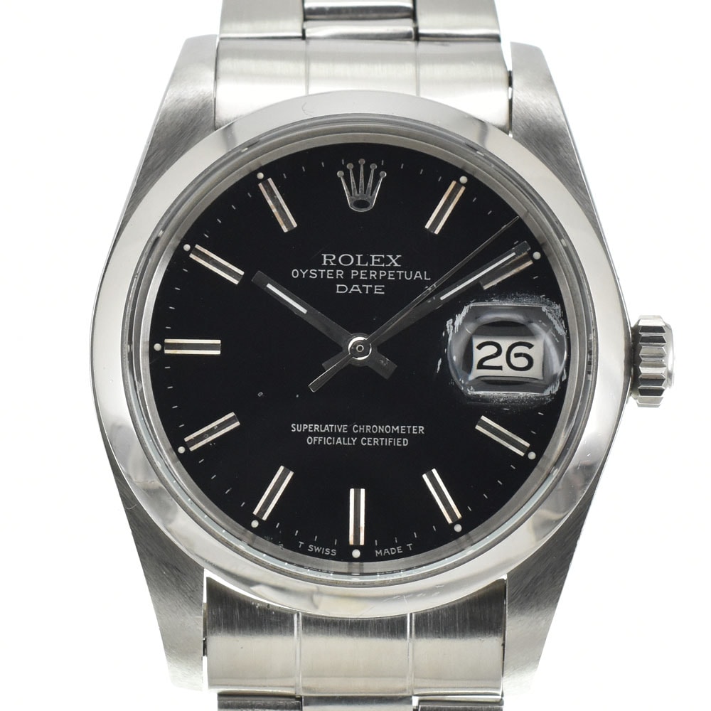 ロレックス ROLEX 1500 ヴィンテージ オイスターパーペチュアル デイト Cal.1570 ハック付 自動巻き メンズ 美品 G#144690