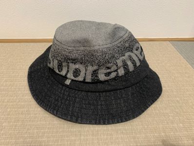 Supreme Fade Jacquard Denim Crusher "Black"