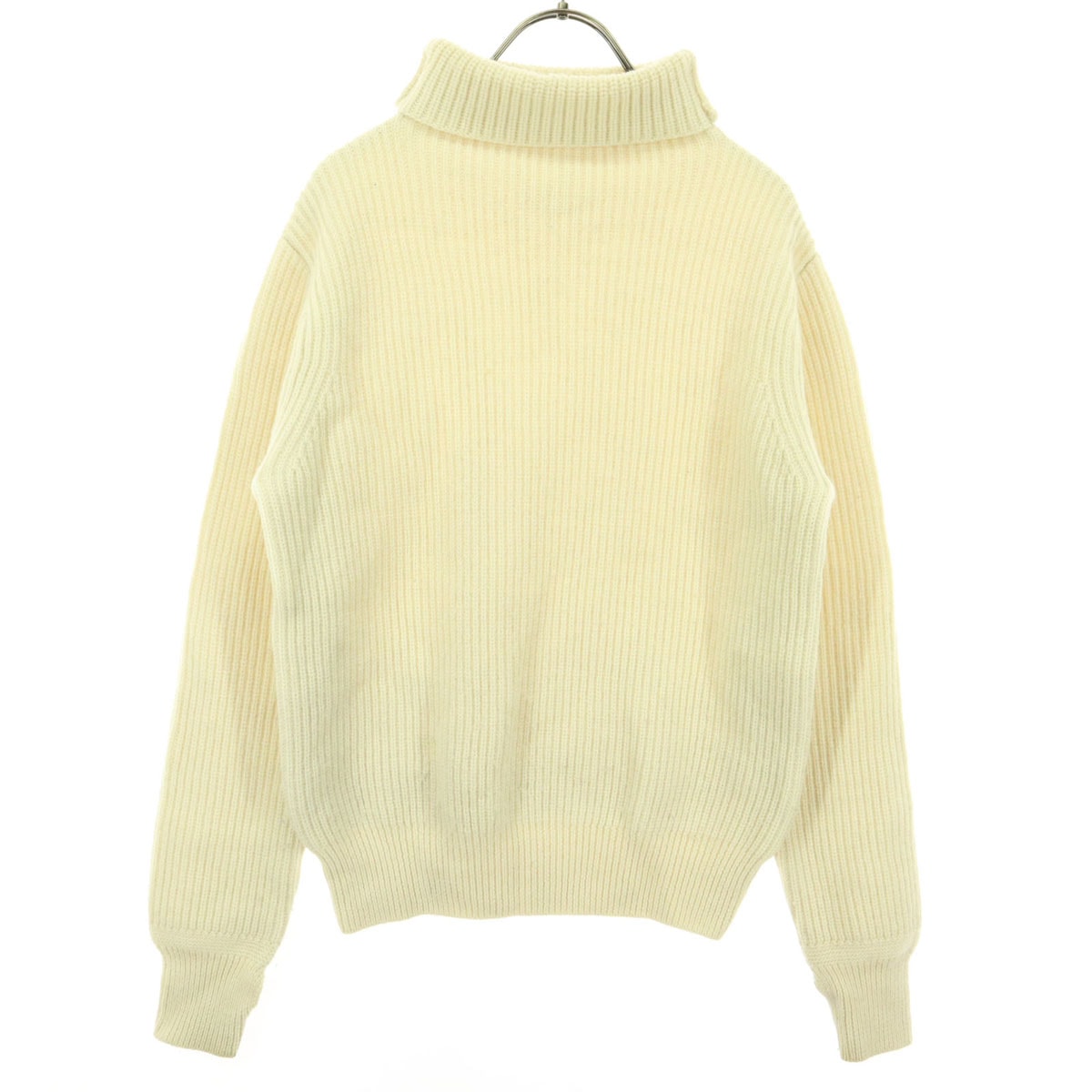 BEAMS BOY ビームスボーイ 長袖 タートルネック ウール ニット アイボリー系