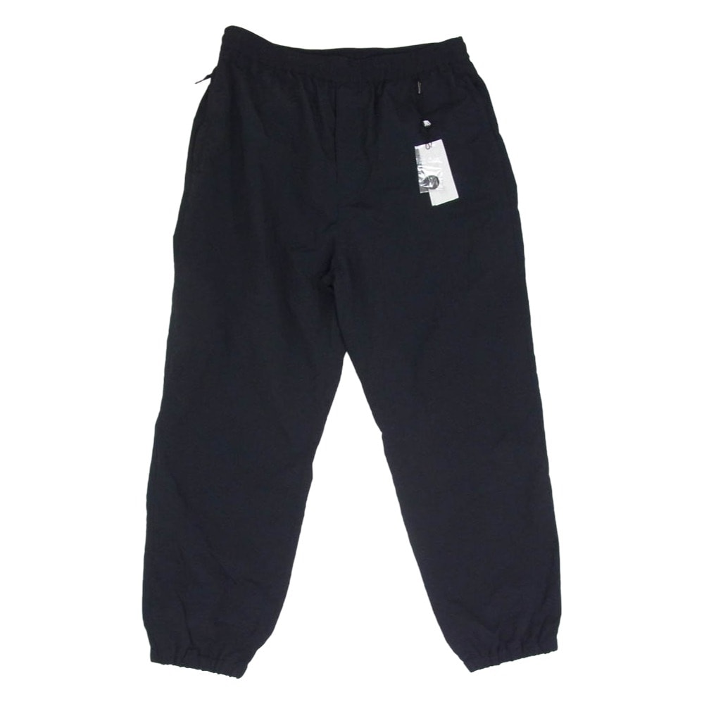 The Ennoy Professional ザ エンノイ プロフェッショナル パンツ 23SS SS23BRENPT01LV Nylon Pants シャカシャカ ロゴ刺繍 ナイロン トラックパンツ ブラック系 L【中古】