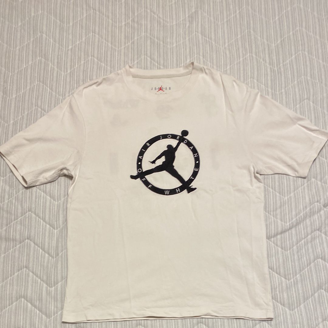 Air Jordan Off-WhiteTM️ Short Sleeve T-shrit "Gray"