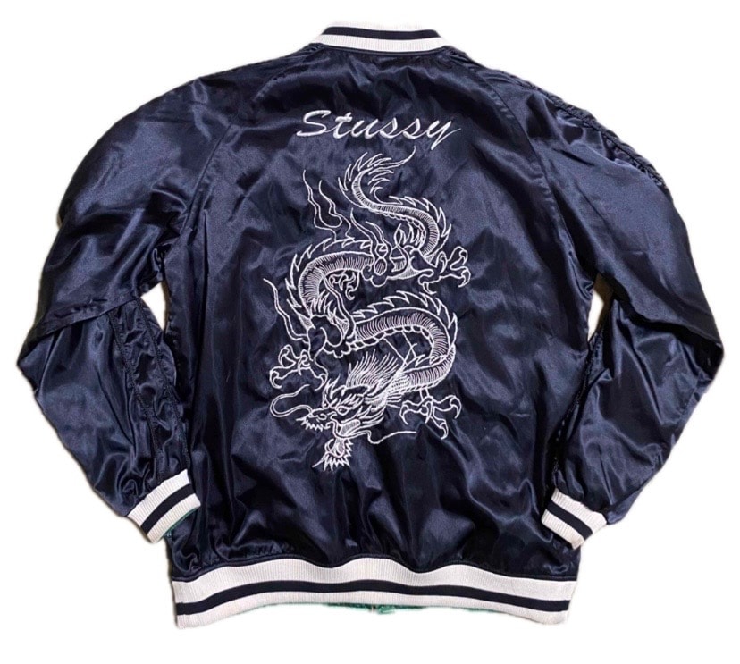 C (やや傷や汚れあり)】stussy 小倉チャプト限定リバーシブル