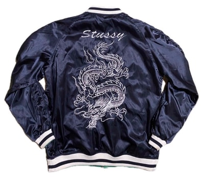 stussy 小倉チャプト限定リバーシブルスカジャン ブルゾン ドラゴン