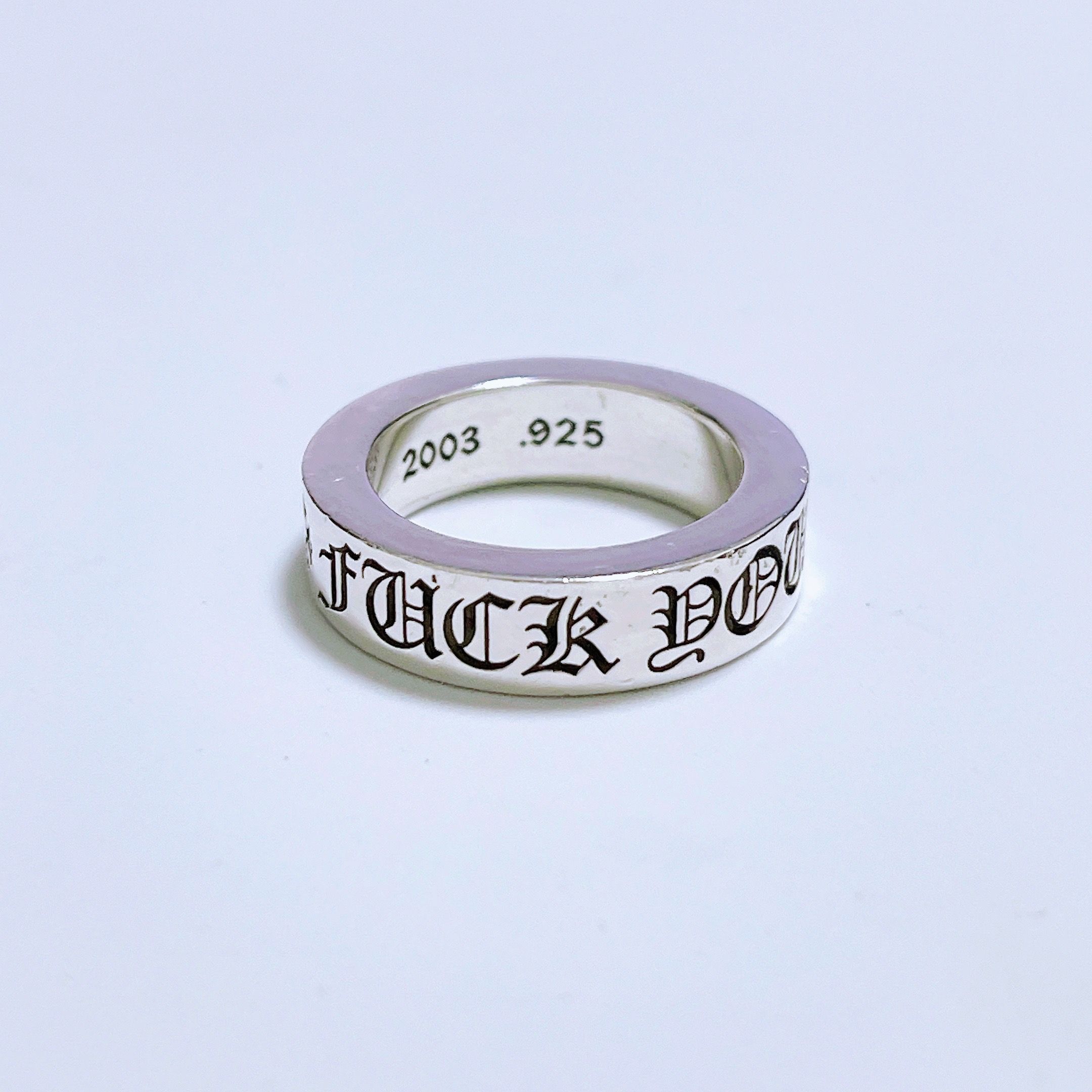 Chrome Hearts Spacer Ring 6mm Fuck You "Silver"