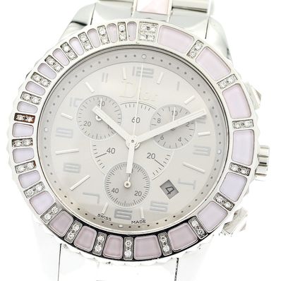 ディオール クリスタル クロノグラフ CD114315 ボーイズ 【中古】