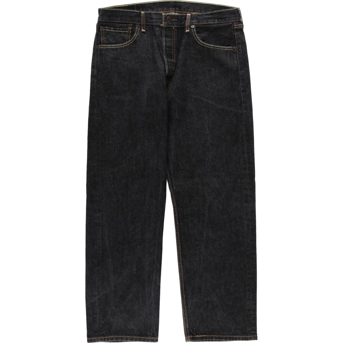 古着 リーバイス Levi's 501 ブラックデニム ストレートデニムパンツ メンズw34相当/eaa663348