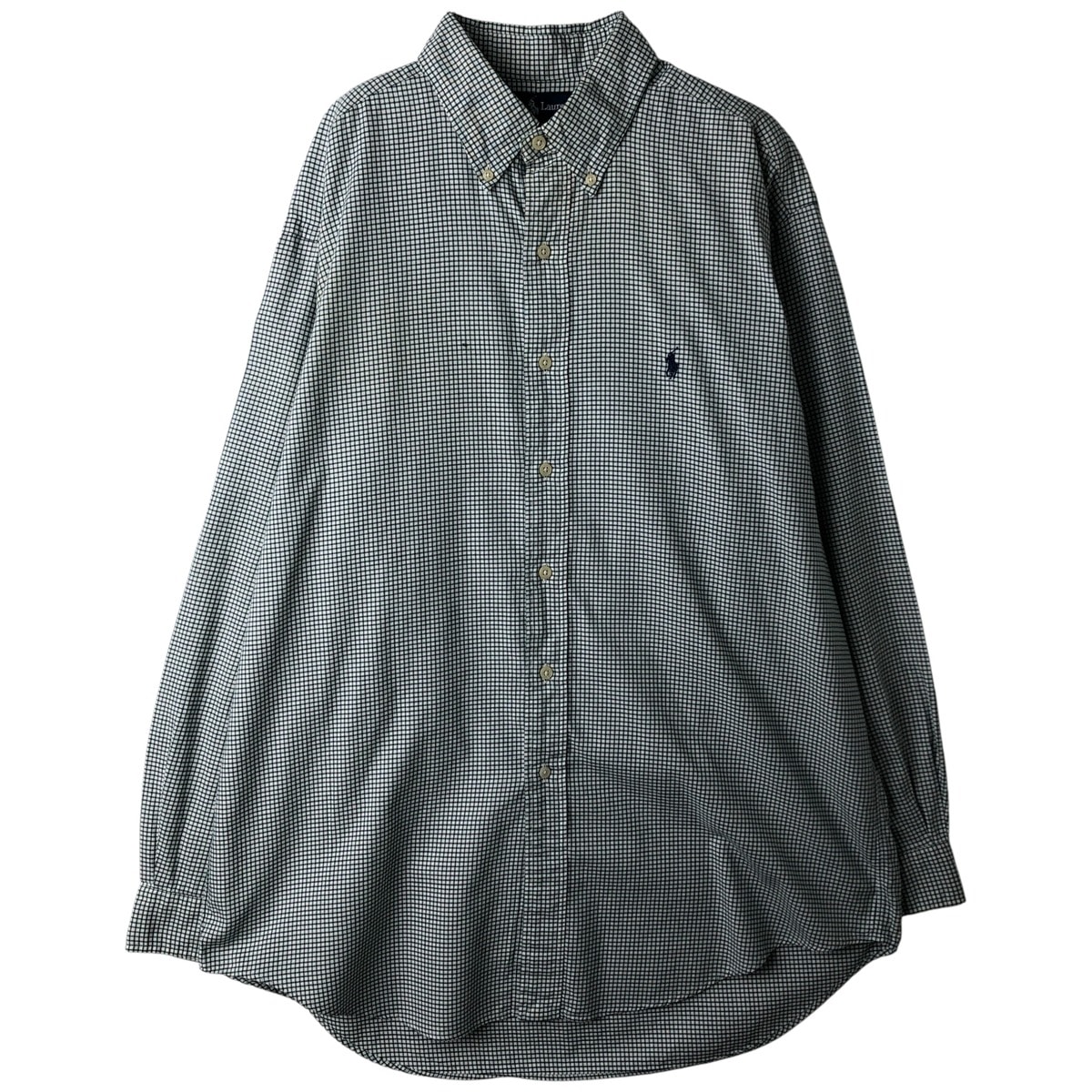 古着 ラルフローレン Ralph Lauren YARMOUTH 長袖 ボタンダウンチェックシャツ メンズL相当/eaa458799