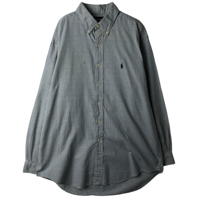 古着 ラルフローレン Ralph Lauren YARMOUTH 長袖 ボタンダウンチェックシャツ メンズL相当/eaa458799