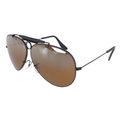 美品 Ray-Ban レイバン ヴィンテージ B&L ブラウン ブラック メッキ サングラス 男女兼用 ティアドロップ 506496 【中古】