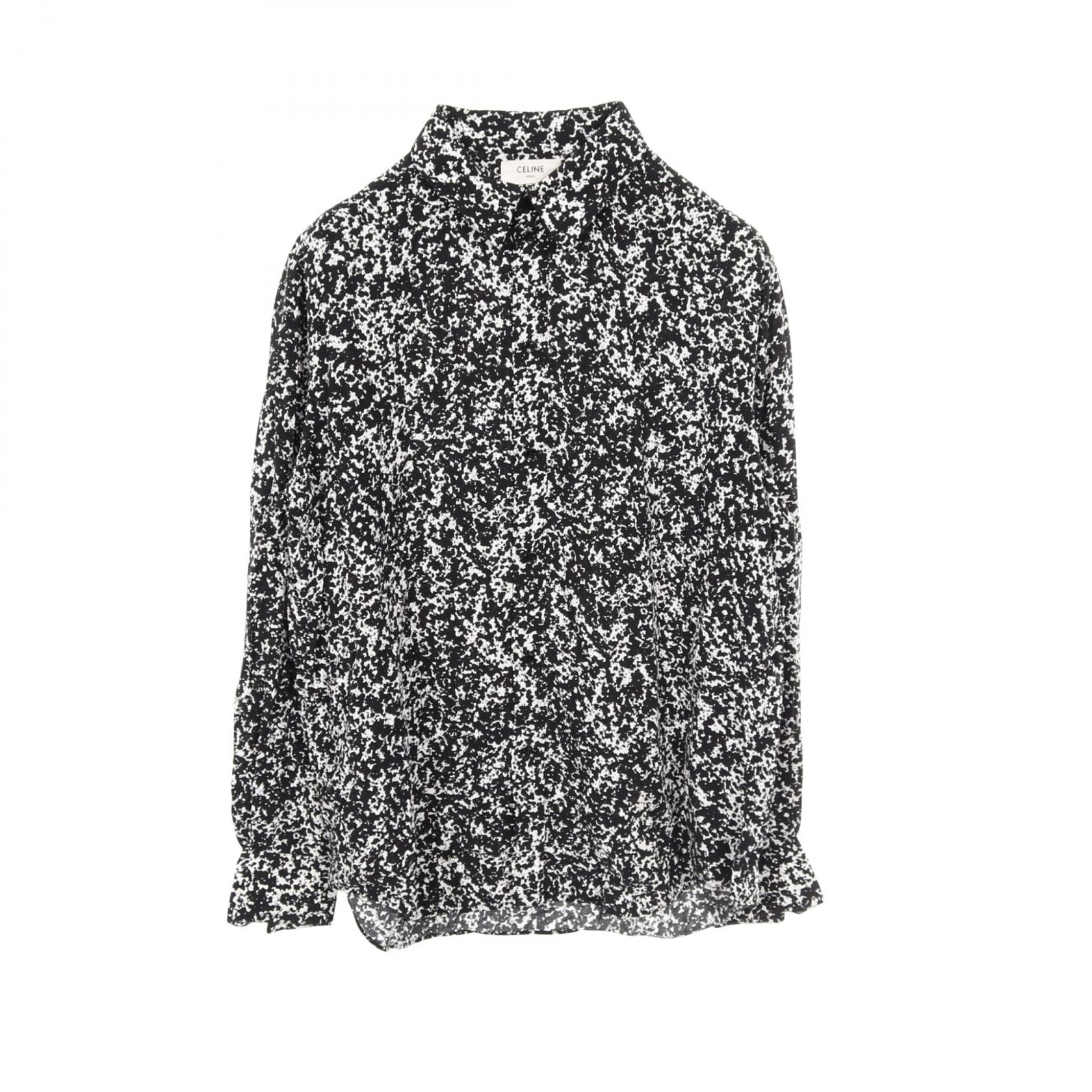 セリーヌ CELINE 衣料品 トップス レーヨン メンズ ブラック系 / ホワイト系 【中古】