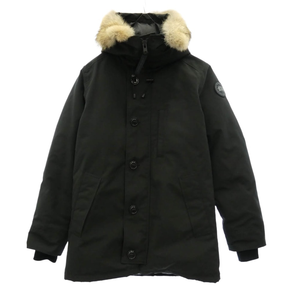 CANADA GOOSE 3426MB サザビーリーグタグ CHATEAU PARKA BLACK LABEL HERITAGE コヨーテファー フーデッド ダウン コート ジャケット ブラック系 S/P【中古】
