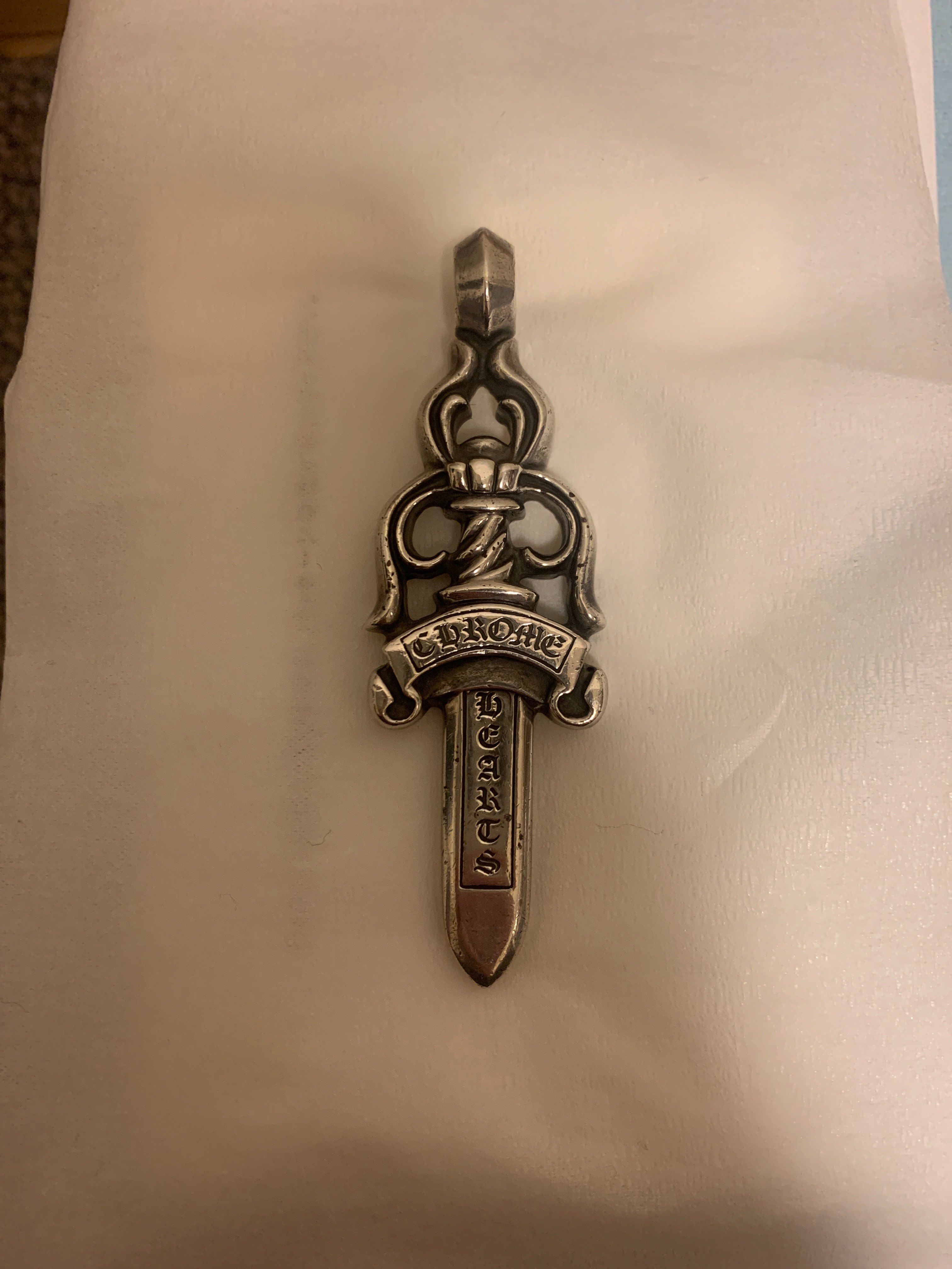Chrome Hearts Large Dagger Pendant "Silver"
