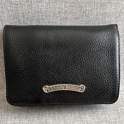 Chrome Hearts Joey by Fold Wallet / Heavy Leather "Black"