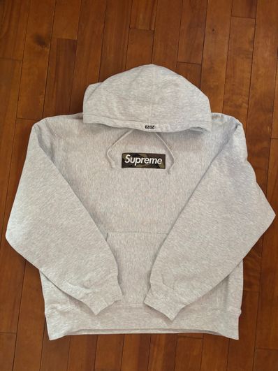 Supreme Box Logo Hooded Sweatshirt "Ash Grey" (23FW)