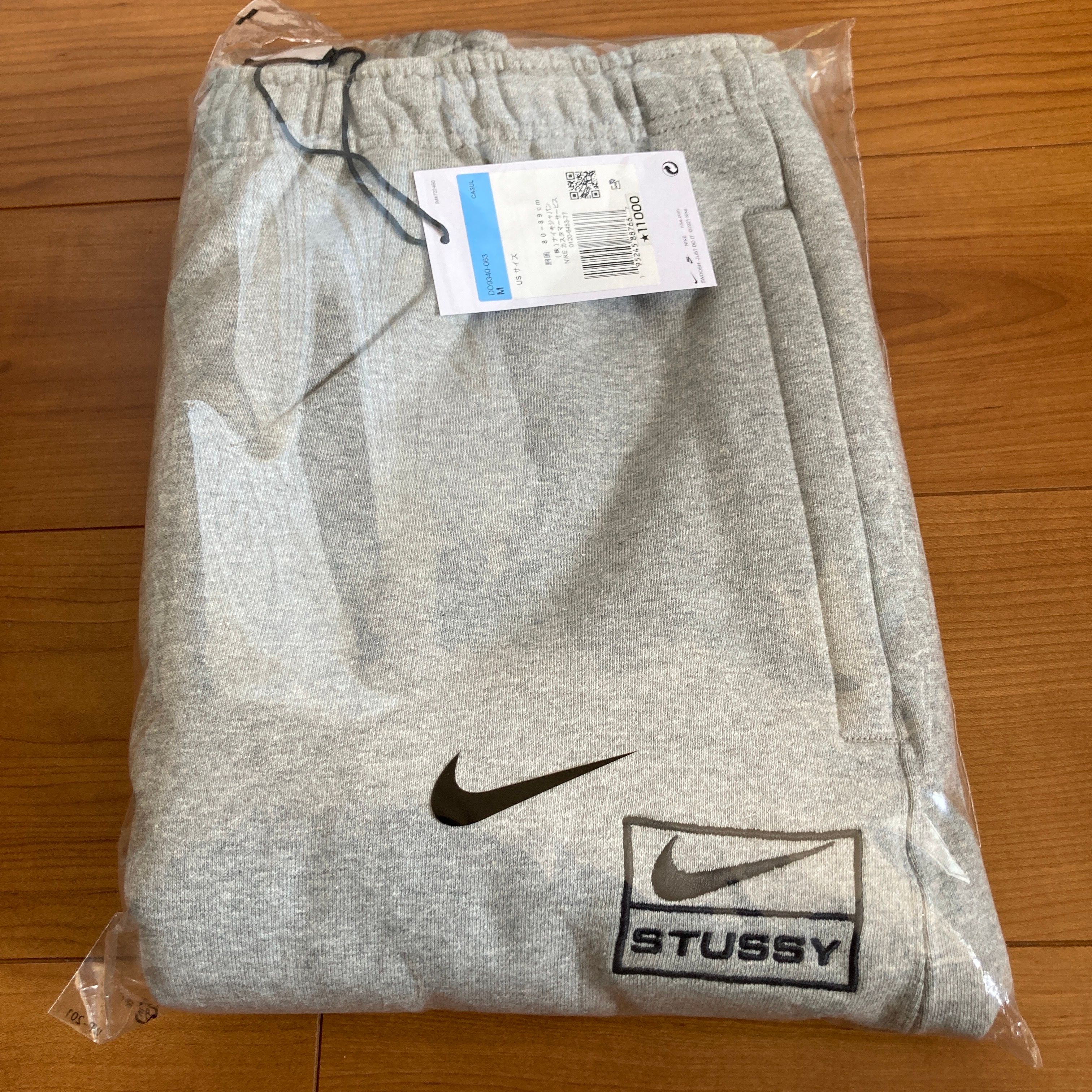Stussy x Nike Fleece Pants (US Size) "Grey" DO9340-063