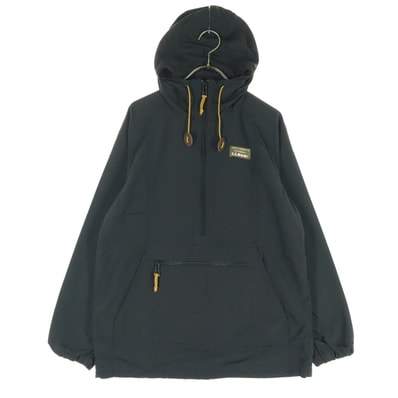 美品 L.L.Bean エルエルビーン ワンポイントロゴ 長袖 プルオーバー マウンテンパーカー S ブラック
