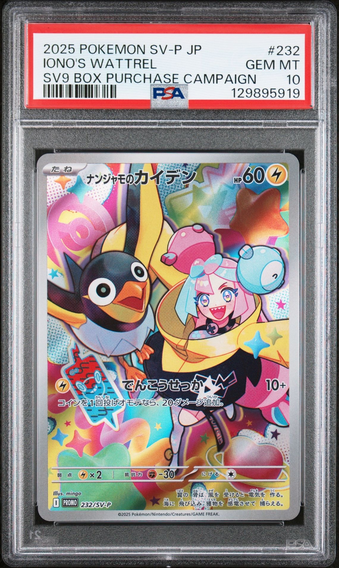 ナンジャモのカイデン P [SV-P 232](プロモーションカード「拡張パック バトルパートナーズ Box購入キャンペーン」)