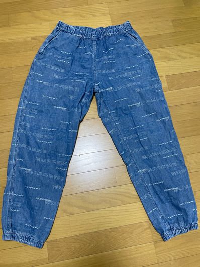 Supreme Dimensions Logo Denim Skate Pant "Blue"
