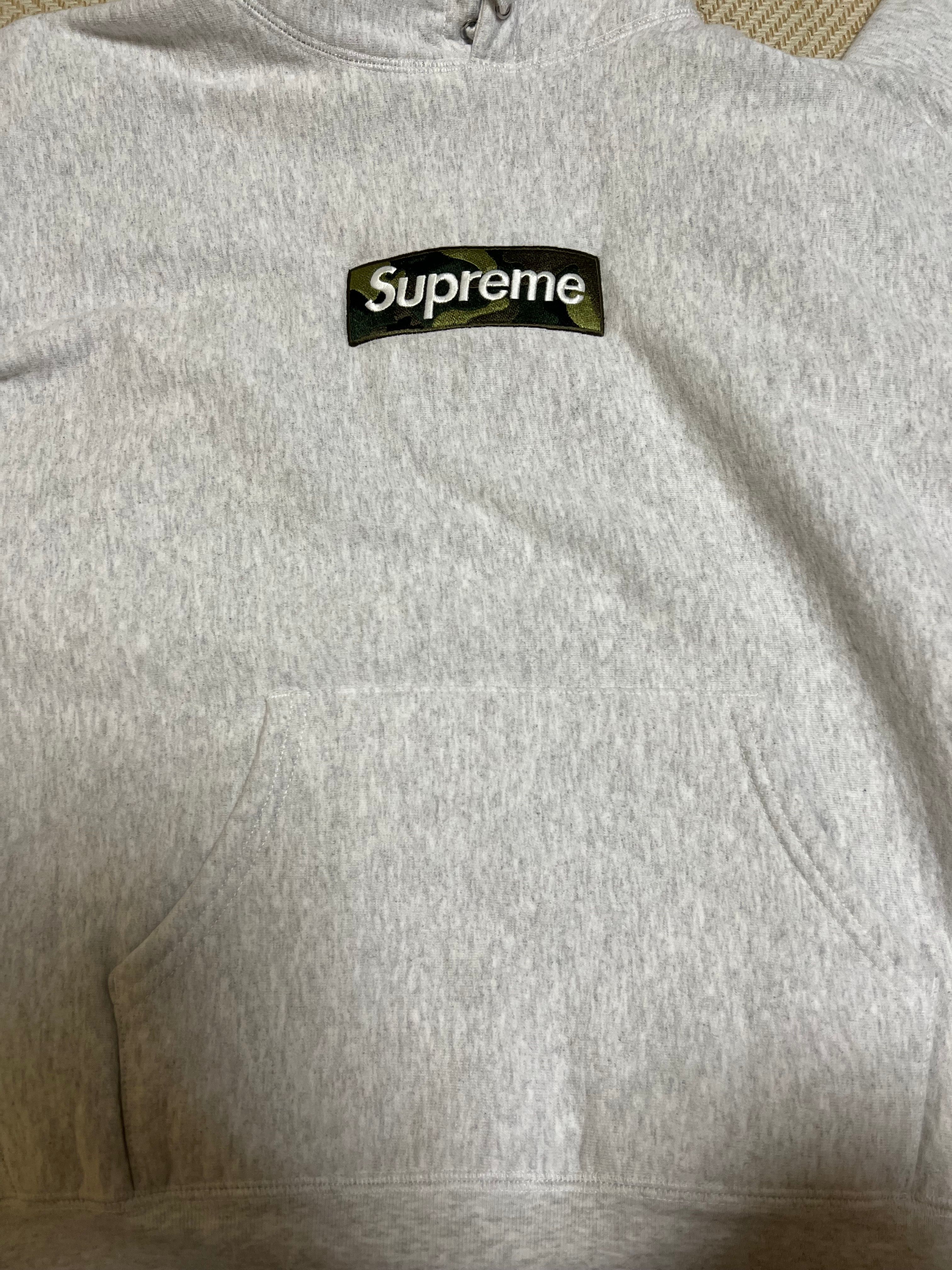 Supreme Box Logo Hooded Sweatshirt "Ash Grey" (23FW)