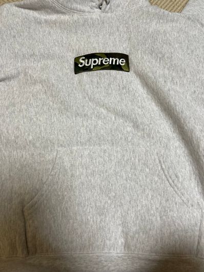 Supreme Box Logo Hooded Sweatshirt "Ash Grey" (23FW)