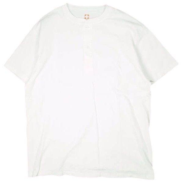 BEAMS PLUS ビームスプラス Henley Tee ヘンリーネックTシャツ 38-04-0003-156 XL WHITE 半袖 トップス g25831