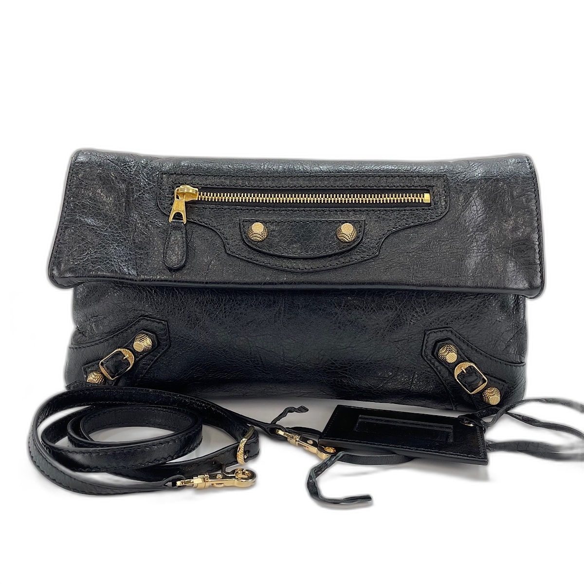 バレンシアガ BALENCIAGA ジャイアント エンブロープ 2WAY クラッチバッグ レザー【中古】