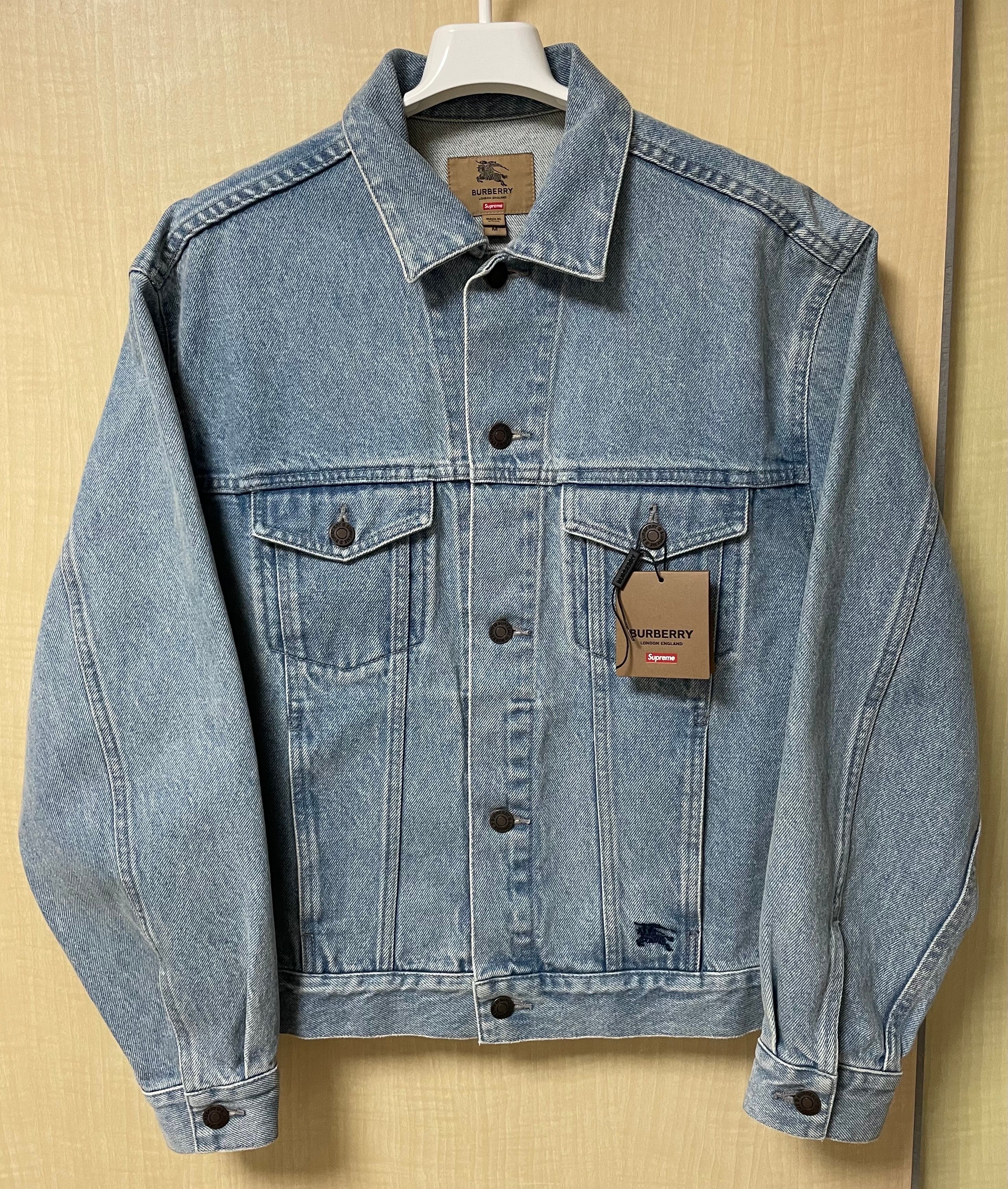 Supreme / Burberry Denim Trucker Jacket "Blue"