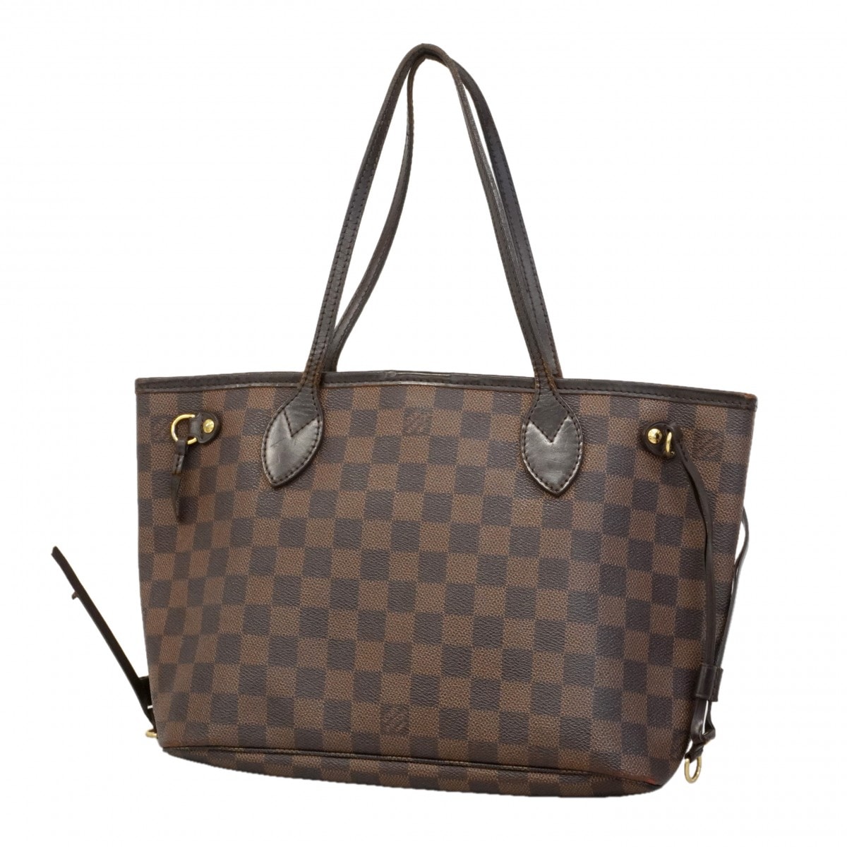 【6db0872】ルイヴィトン トートバッグ ダミエ ネヴァーフルPM N51109 エベヌ【中古】