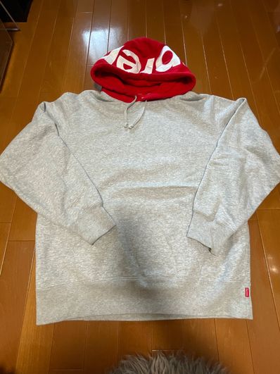 Supreme Contrast Hooded Sweatshirt "Grey"