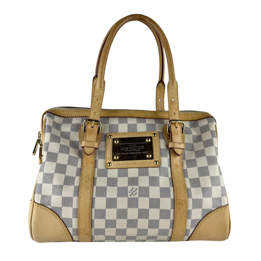 ルイ ヴィトン LOUIS VUITTON ハンドバッグ ダミエ アズール バークレイ ダミエアズールキャンバス アズール ゴールド レディース N52001【中古】 z9815