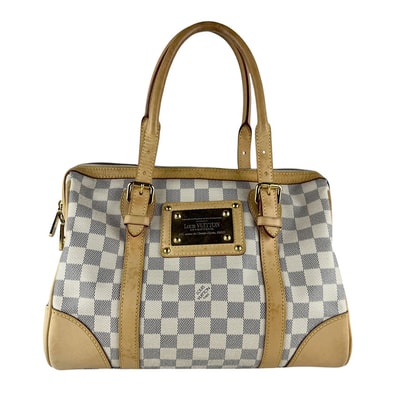 ルイ ヴィトン LOUIS VUITTON ハンドバッグ ダミエ アズール バークレイ ダミエアズールキャンバス アズール ゴールド レディース N52001【中古】 z9815