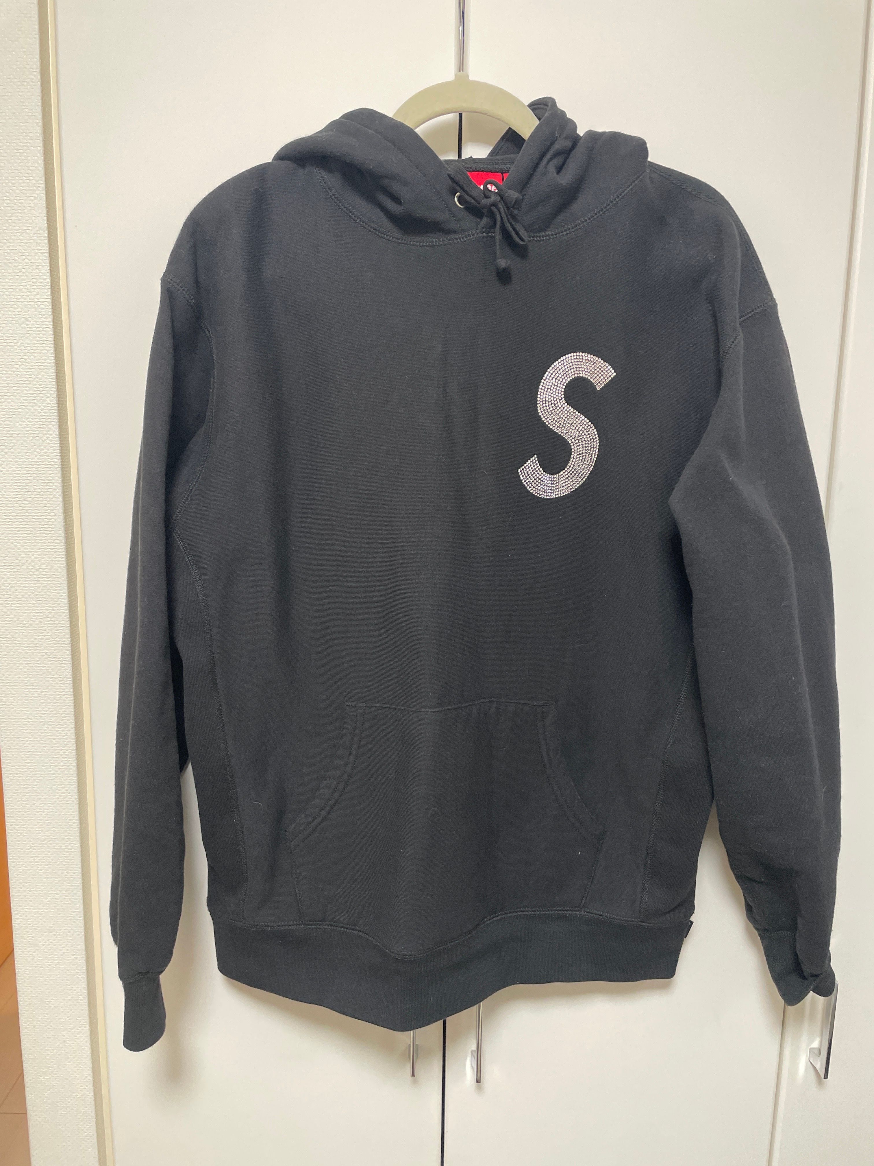 Supreme Swarovski® S Logo Hooded Sweatshirt "Black"