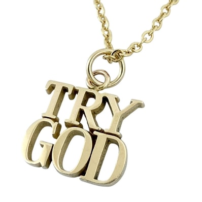 ティファニー TRYGOD ペンダント ネックレス 14K 社外メタルチェーン
