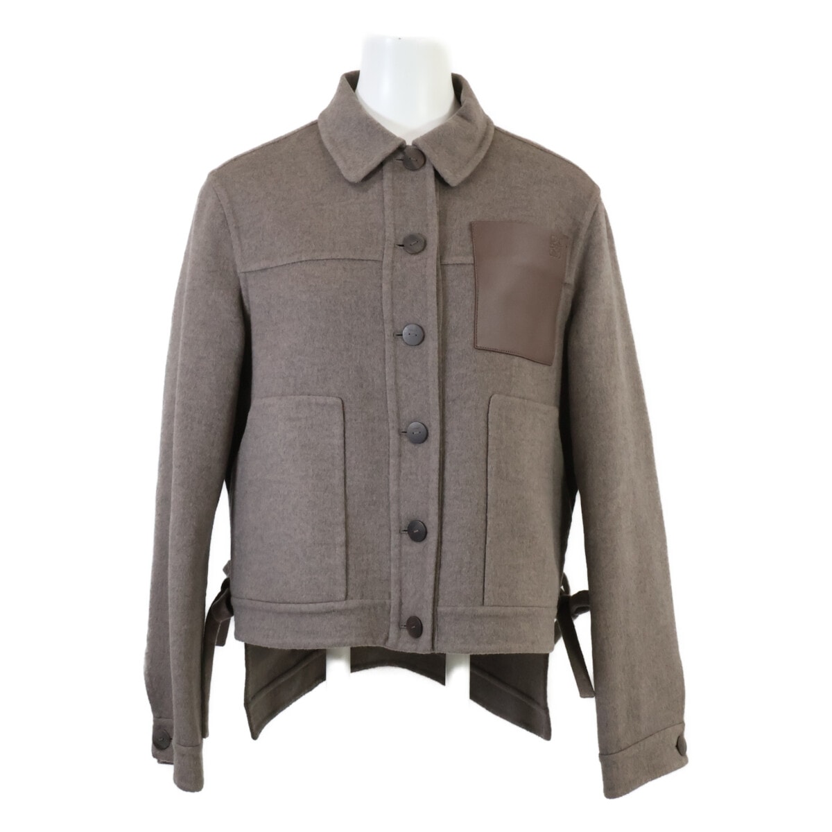 ロエベ 美品 国内正規 カシミヤ混ウール ワークウェア 32