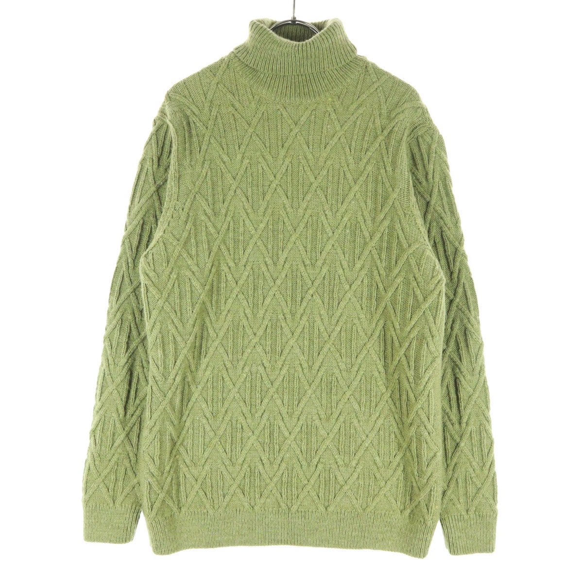 ZARA ザラ 長袖 タートルネック ニット M グリーン