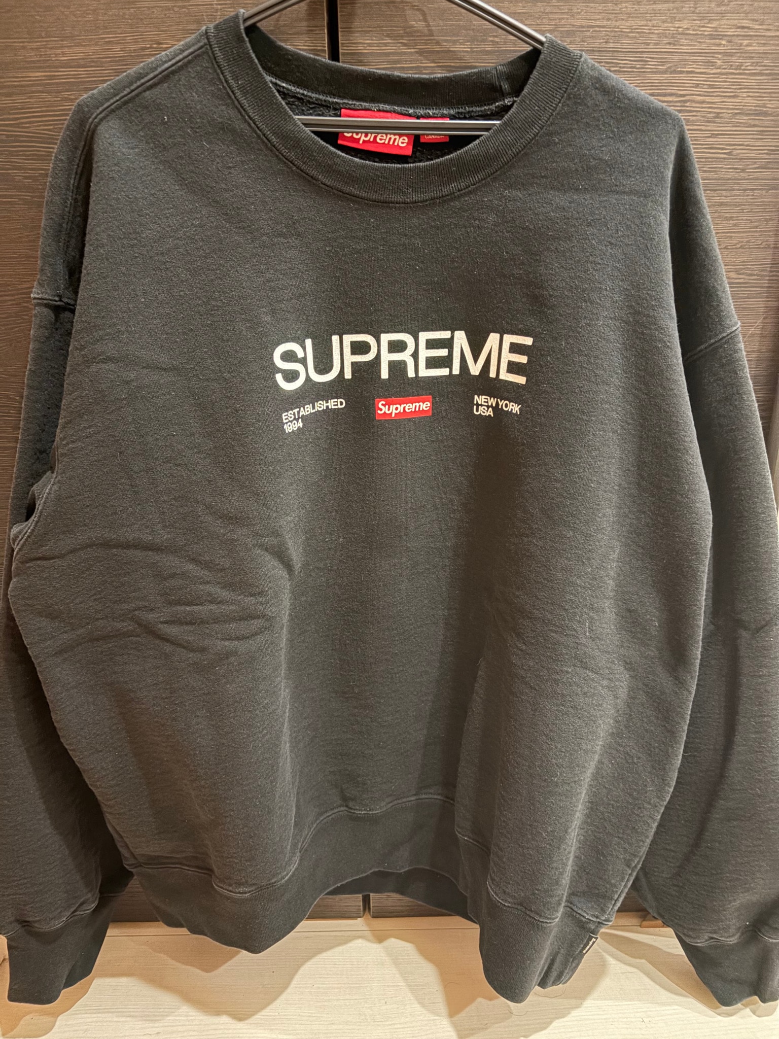 Supreme Established Crewneck "Black"